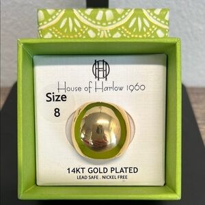 House of Harlow 1960 Gold Plated Statement Ring | Size 8 ✨